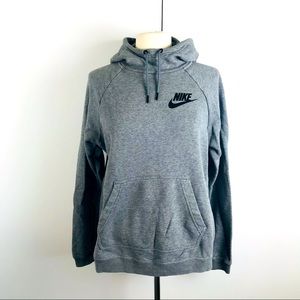 Nike Gray Cowl Neck Medium Hoodie
